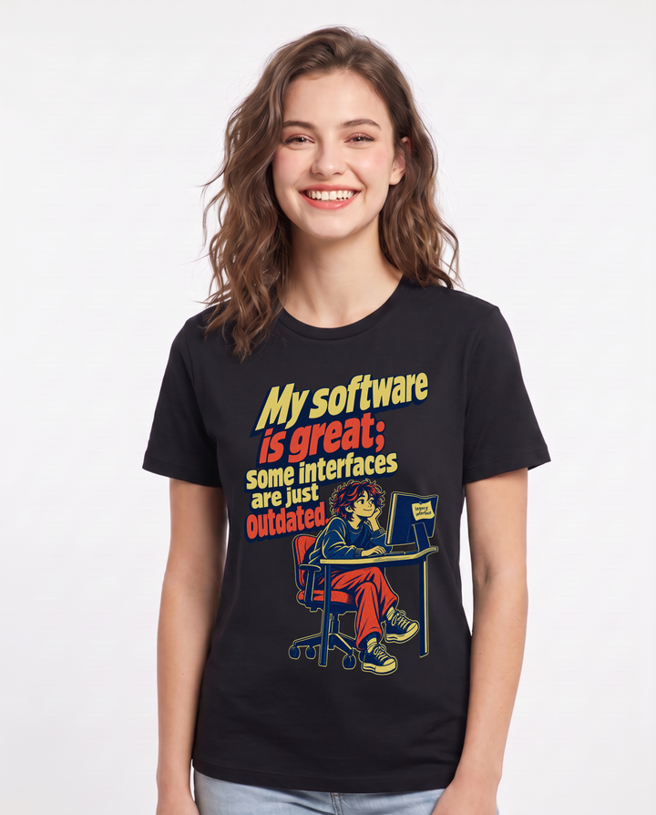 Neurodiversity Black T-Shirt for Women – Everyday Expression Graphic Tee product image 3