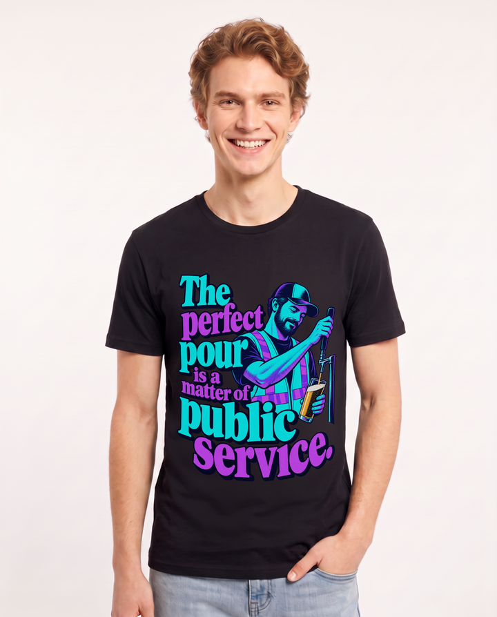 Beer Black T-Shirt for Men – Everyday Expression Graphic Tee product image 3