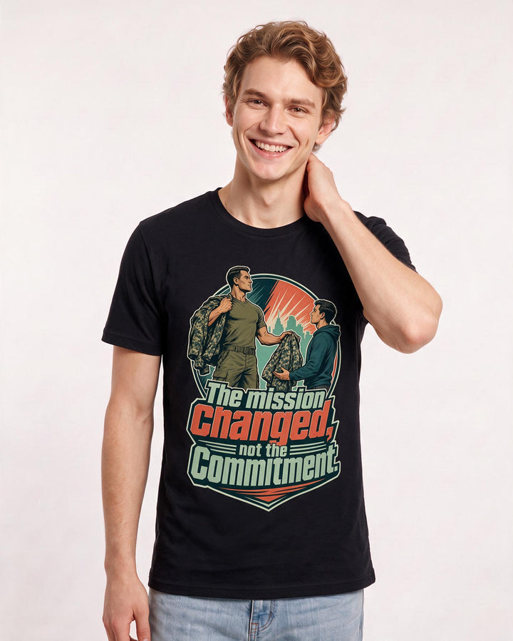 Veteran Black T-Shirt for Men – Everyday Expression Graphic Tee product image 3