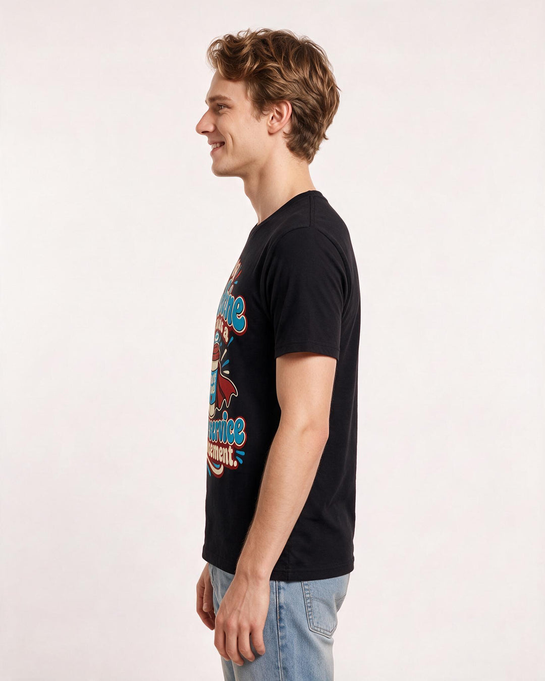Teacher Black T-Shirt for Men – Everyday Expression Graphic Tee product image 2