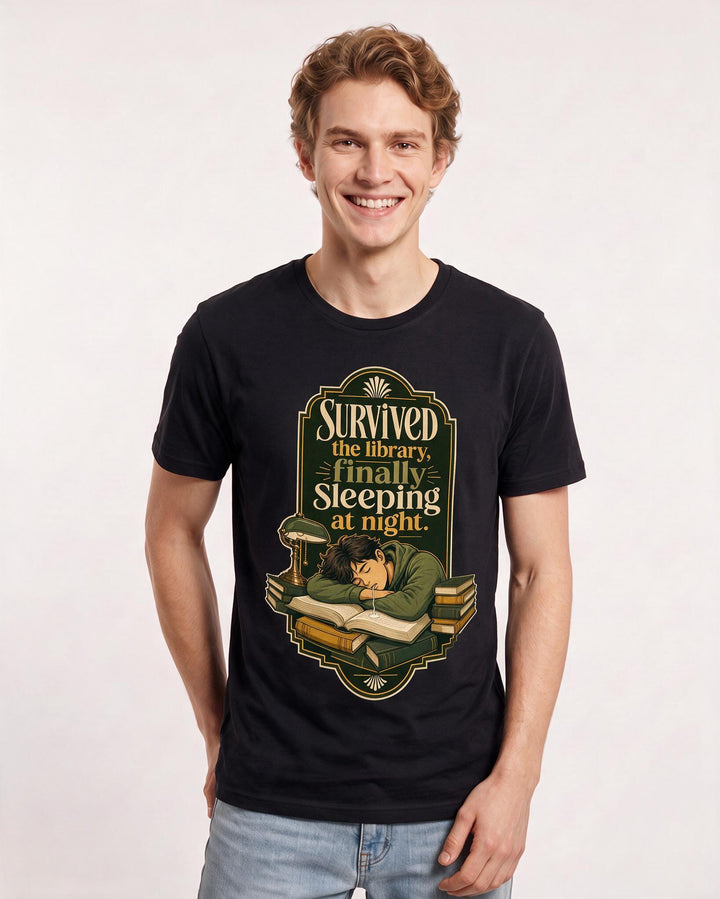 Graduation Black T-Shirt for Men – Everyday Expression Graphic Tee product image 1