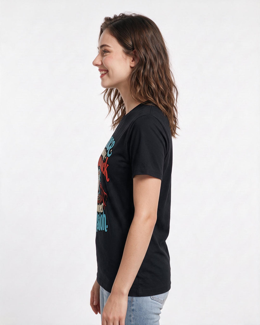Halloween Black T-Shirt for Women – Halloween Theme Graphic Tee product image 2