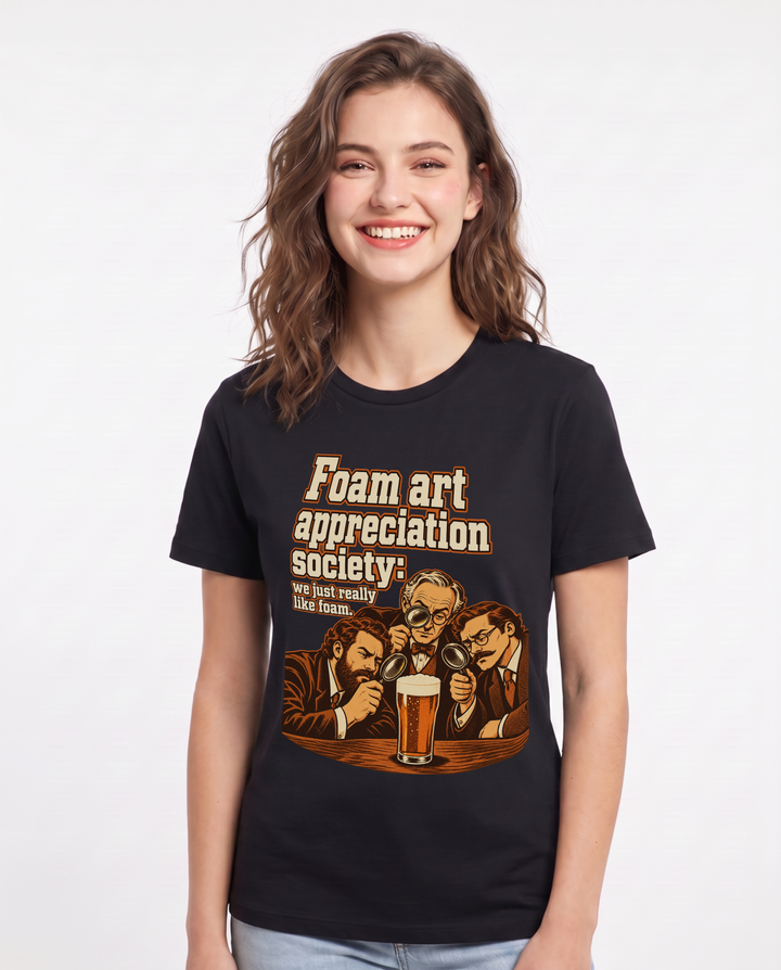 Beer Black T-Shirt for Women – Everyday Expression Graphic Tee product image 3