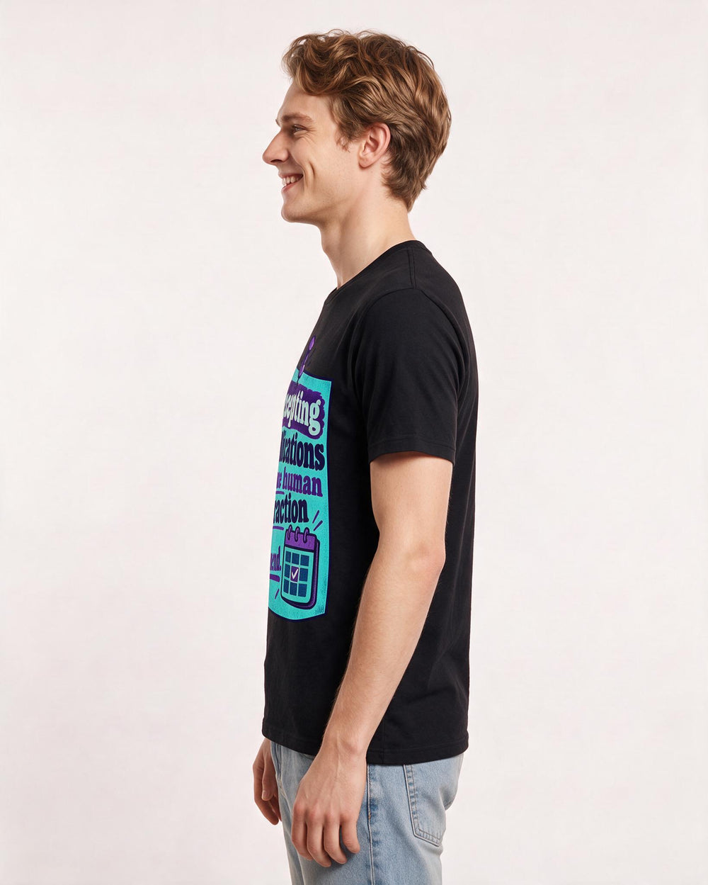 Meme Black T-Shirt for Men – Everyday Expression Graphic Tee product image 2