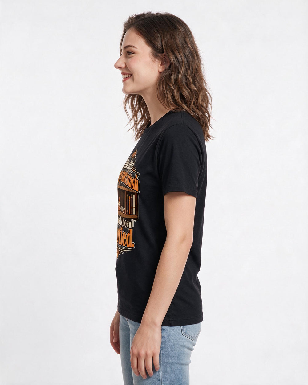 Graduation Black T-Shirt for Women – Everyday Expression Graphic Tee product image 2