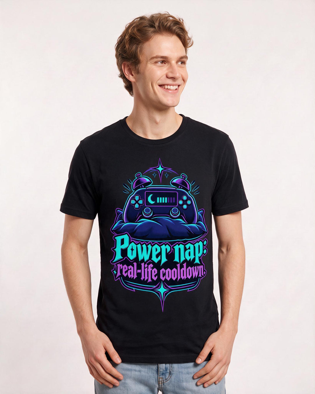 Gaming Black T-Shirt for Men – Game Night Graphic Tee product image 1