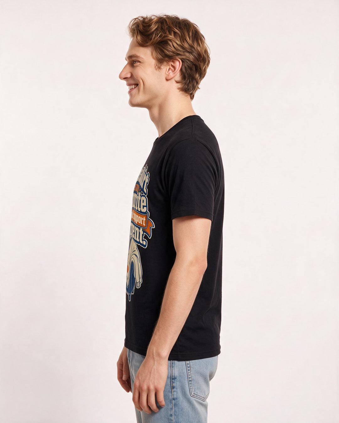 Funny Mom Men's Black T-Shirt – This shirt is my favorite emotional support garment. product image 2