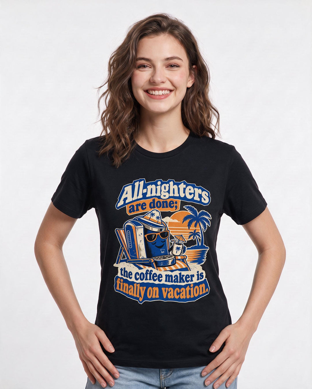 Graduation Black T-Shirt for Women – Everyday Expression Graphic Tee product image 1