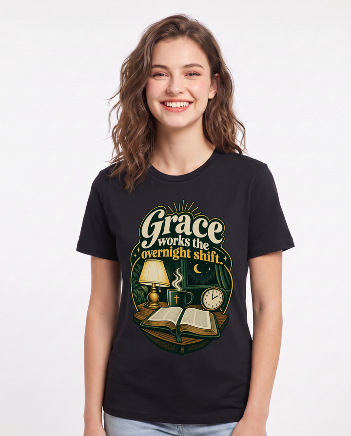Christian Faith Black T-Shirt for Women – Everyday Expression Graphic Tee product image 3