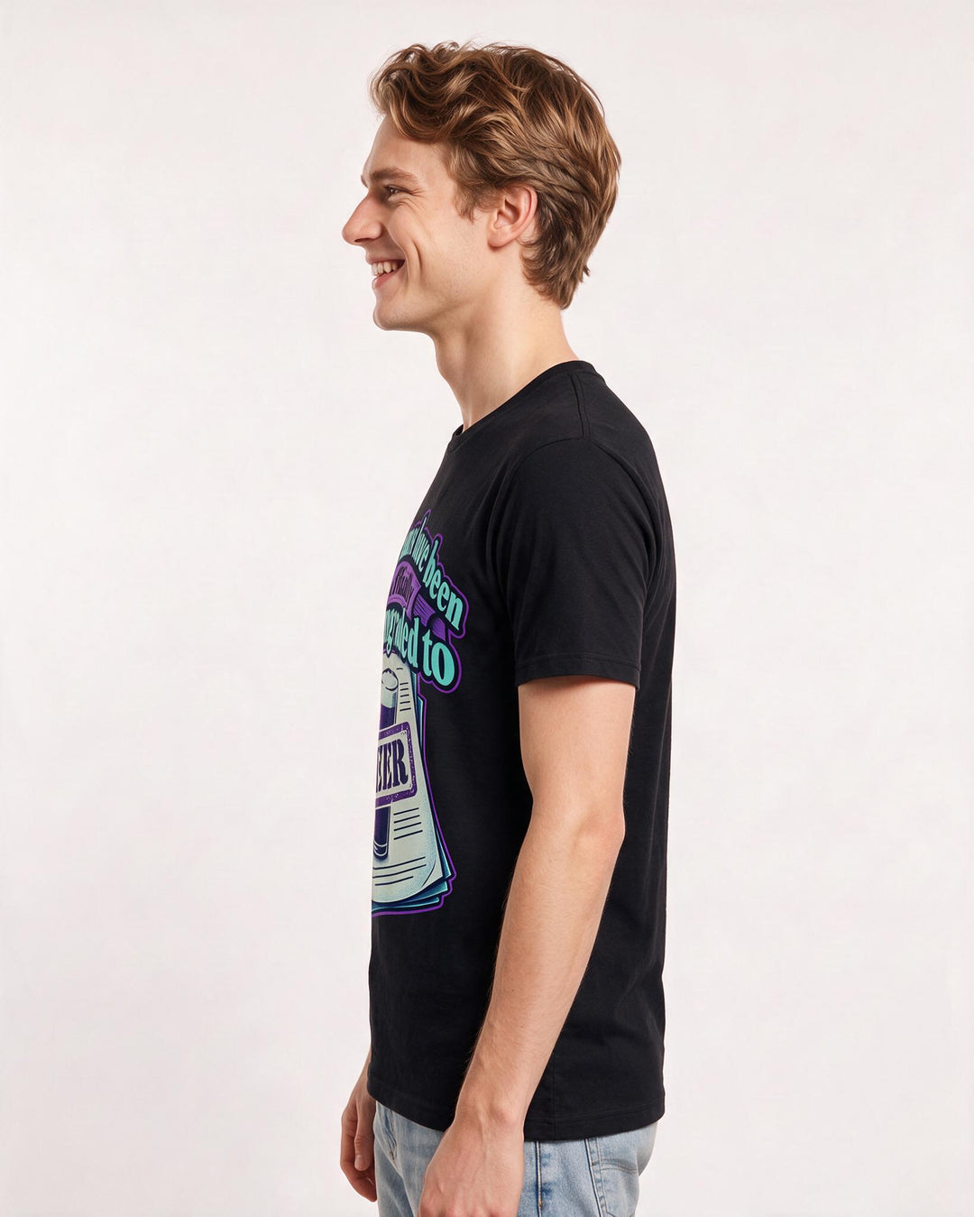 Beer Black T-Shirt for Men – Everyday Expression Graphic Tee product image 2