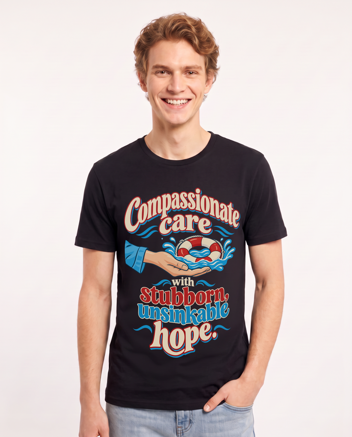 Nurse Black T-Shirt for Men – Nursing Life Graphic Tee product image 3