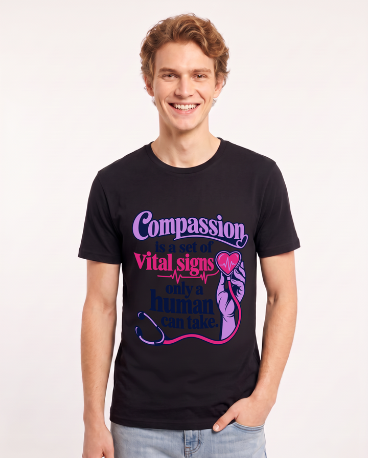 Nurse Black T-Shirt for Men – Nursing Life Graphic Tee product image 3