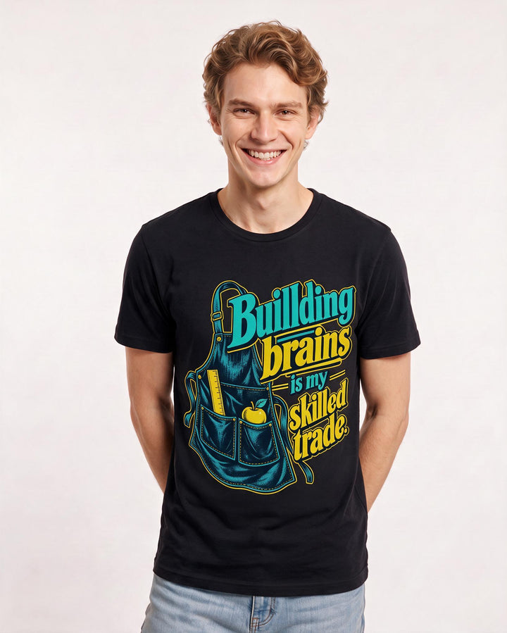 Teacher Black T-Shirt for Men – Everyday Expression Graphic Tee product image 1