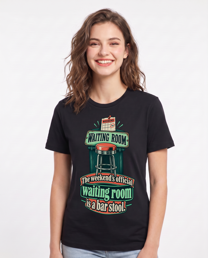 Beer Black T-Shirt for Women – Everyday Expression Graphic Tee product image 3