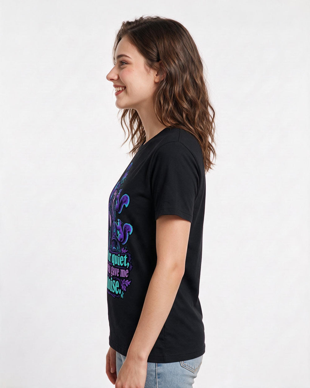 Hunting Black T-Shirt for Women – Everyday Expression Graphic Tee product image 2
