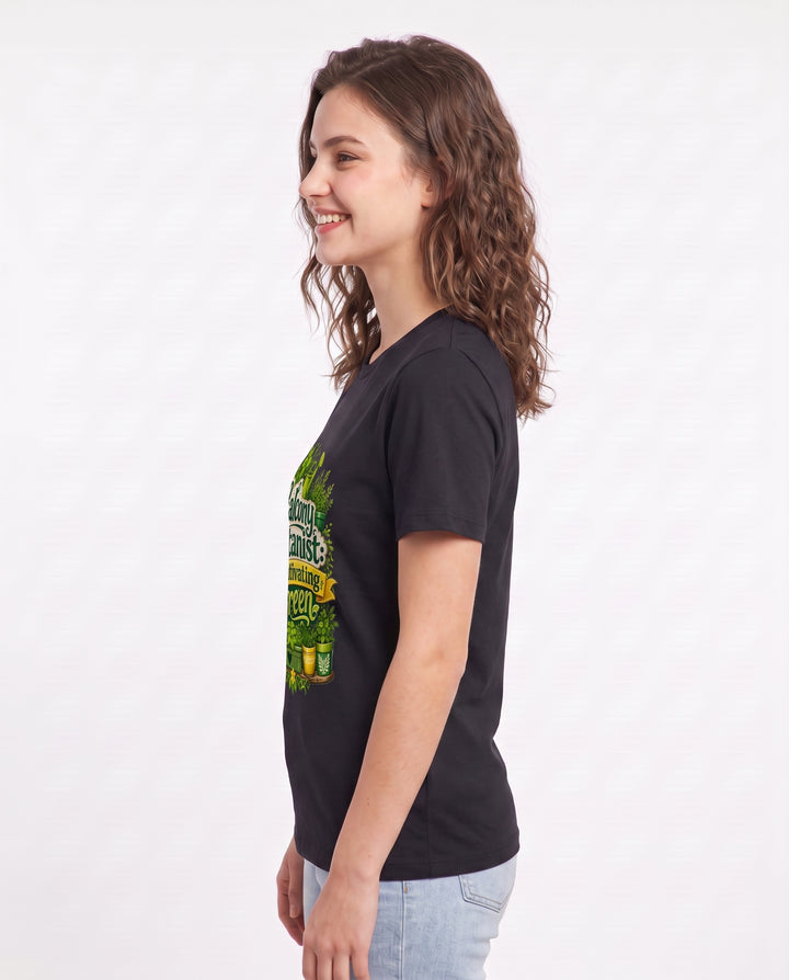Balcony Botanist: Cultivating Green Women's Black T-Shirt product image 3