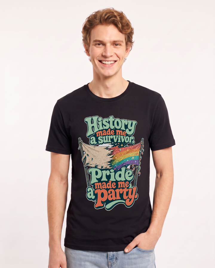 Pride Black T-Shirt for Men – Everyday Expression Graphic Tee product image 3