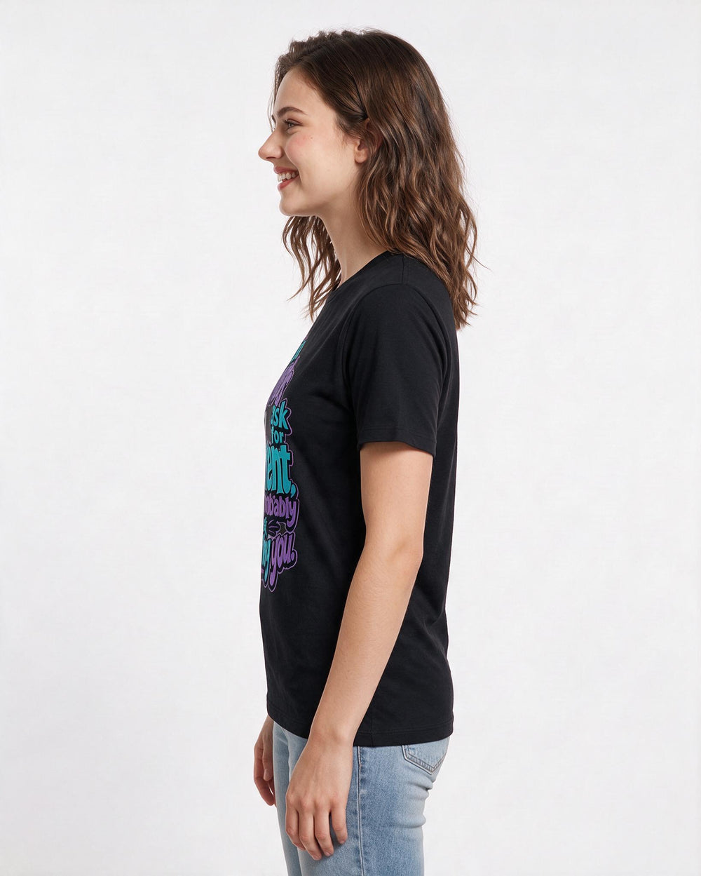 Halloween Black T-Shirt for Women – Halloween Theme Graphic Tee product image 2
