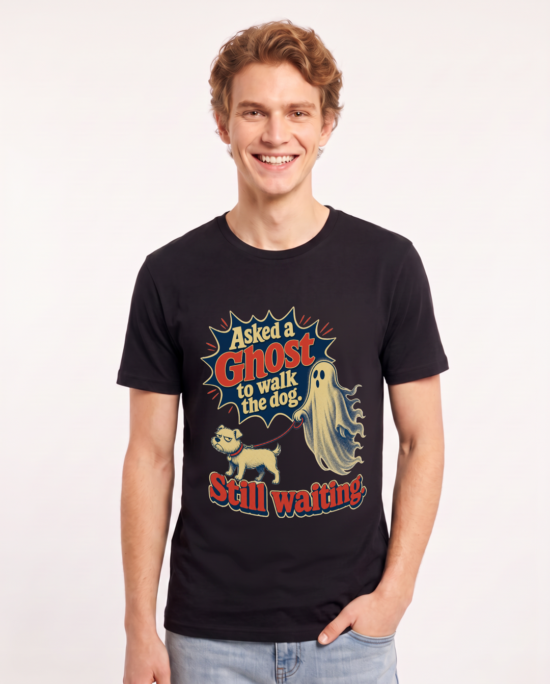 Halloween Black T-Shirt for Men – Halloween Theme Graphic Tee product image 1