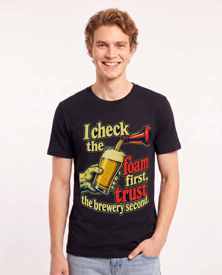 Beer Black T-Shirt for Men – Everyday Expression Graphic Tee product image 3