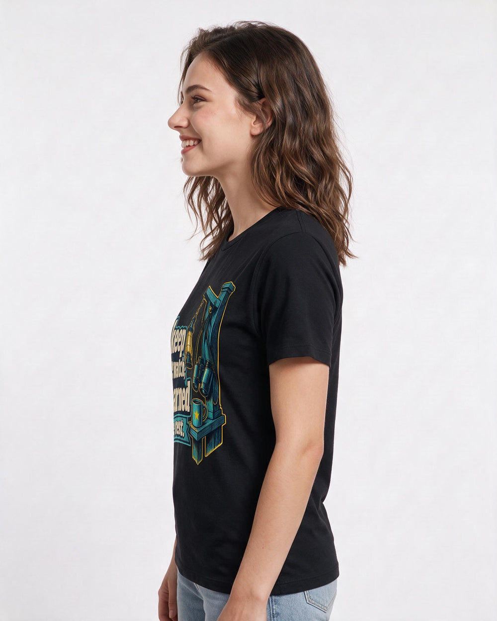 Veteran Black T-Shirt for Women – Everyday Expression Graphic Tee product image 2