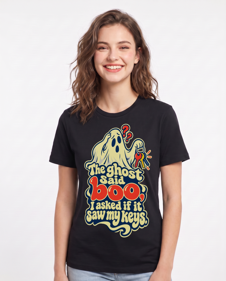 Halloween Black T-Shirt for Women – Halloween Theme Graphic Tee product image 3
