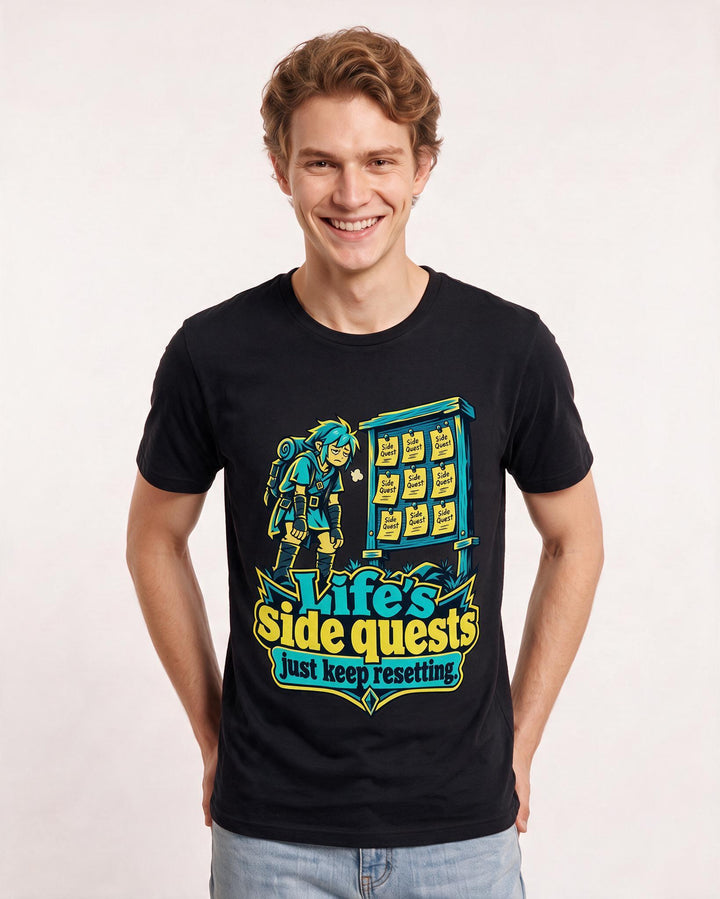 Gaming Black T-Shirt for Men – Game Night Graphic Tee product image 1