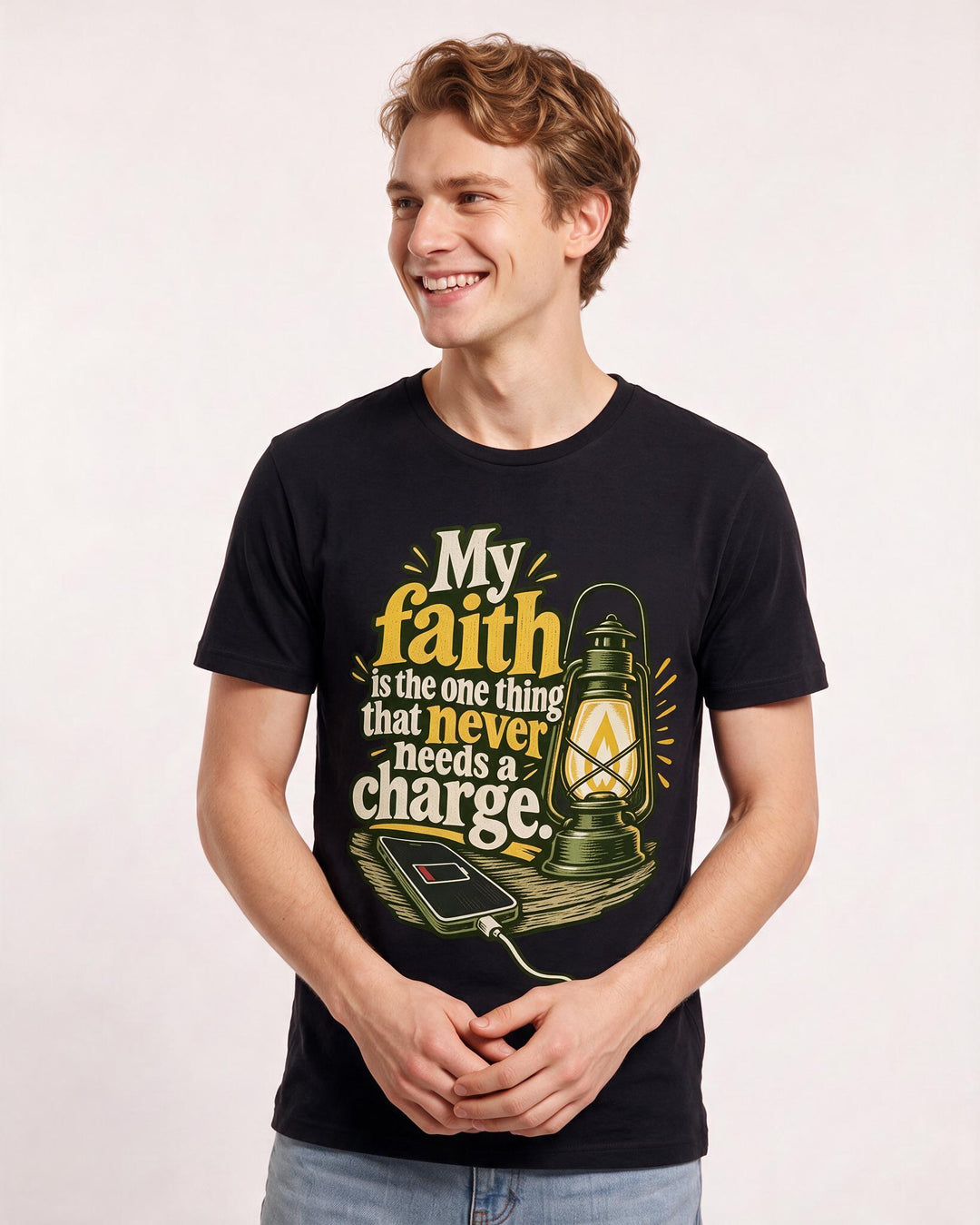 Christian Faith Black T-Shirt for Men – Everyday Expression Graphic Tee product image 1