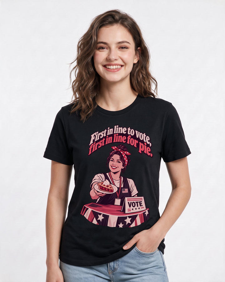 Patriotic Black T-Shirt for Women – Everyday Expression Graphic Tee product image 1