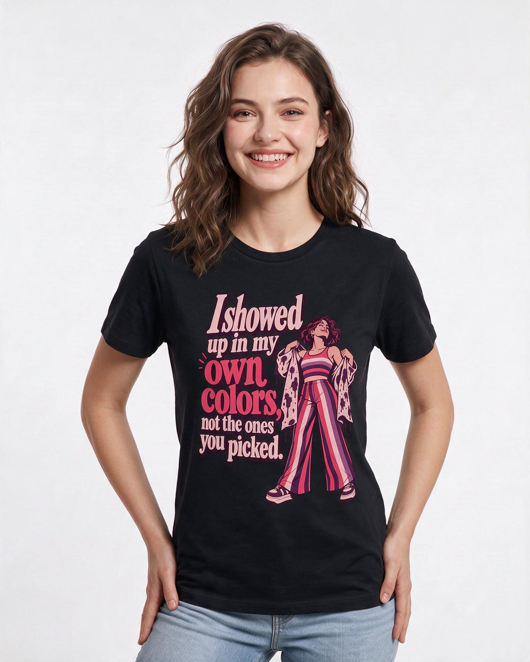 Pride Black T-Shirt for Women – Everyday Expression Graphic Tee product image 1