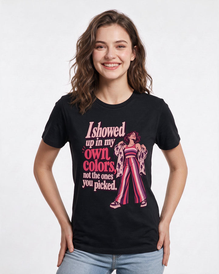 Pride Black T-Shirt for Women – Everyday Expression Graphic Tee product image 1