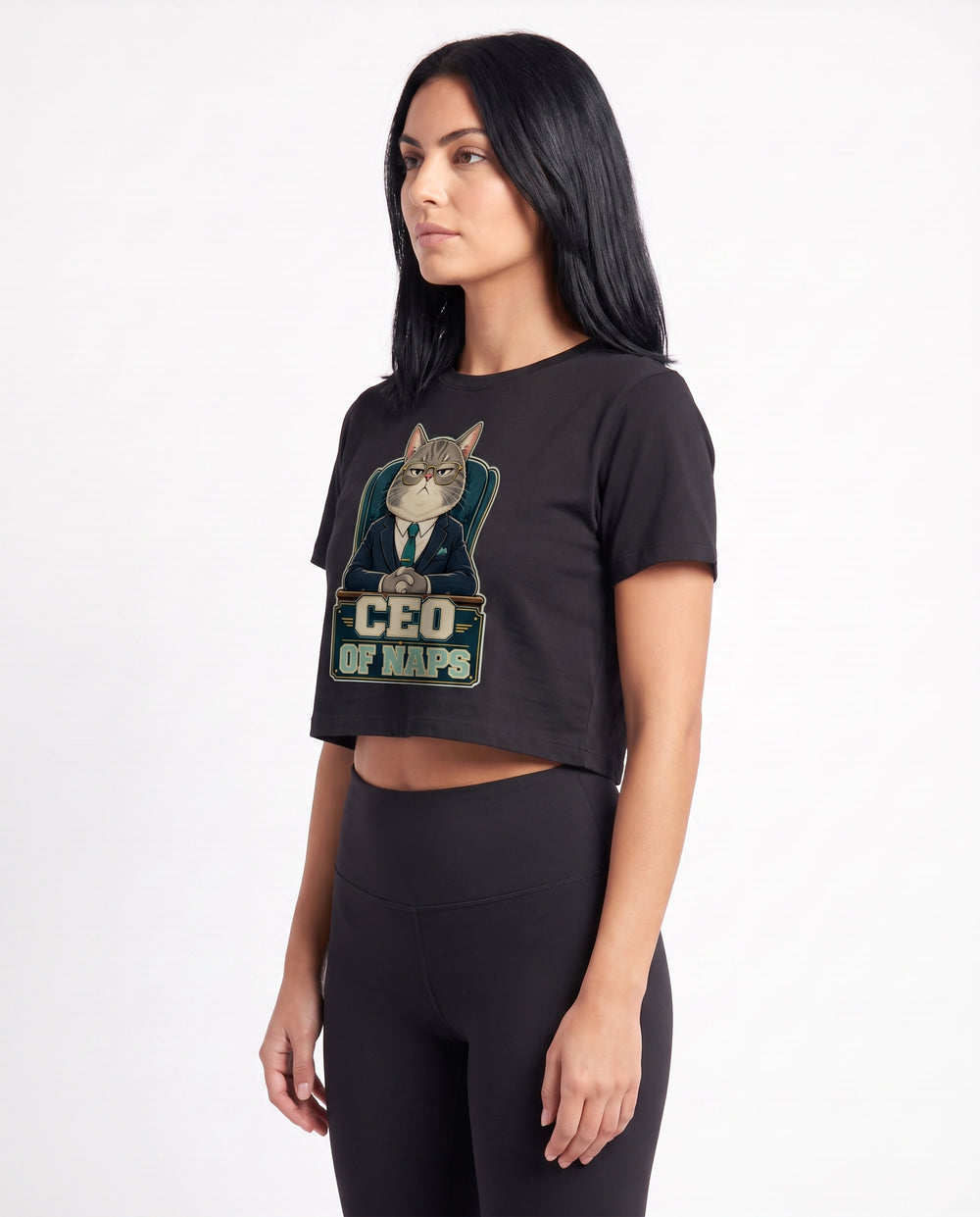 Ceo Of Naps Crop Top mockup 2