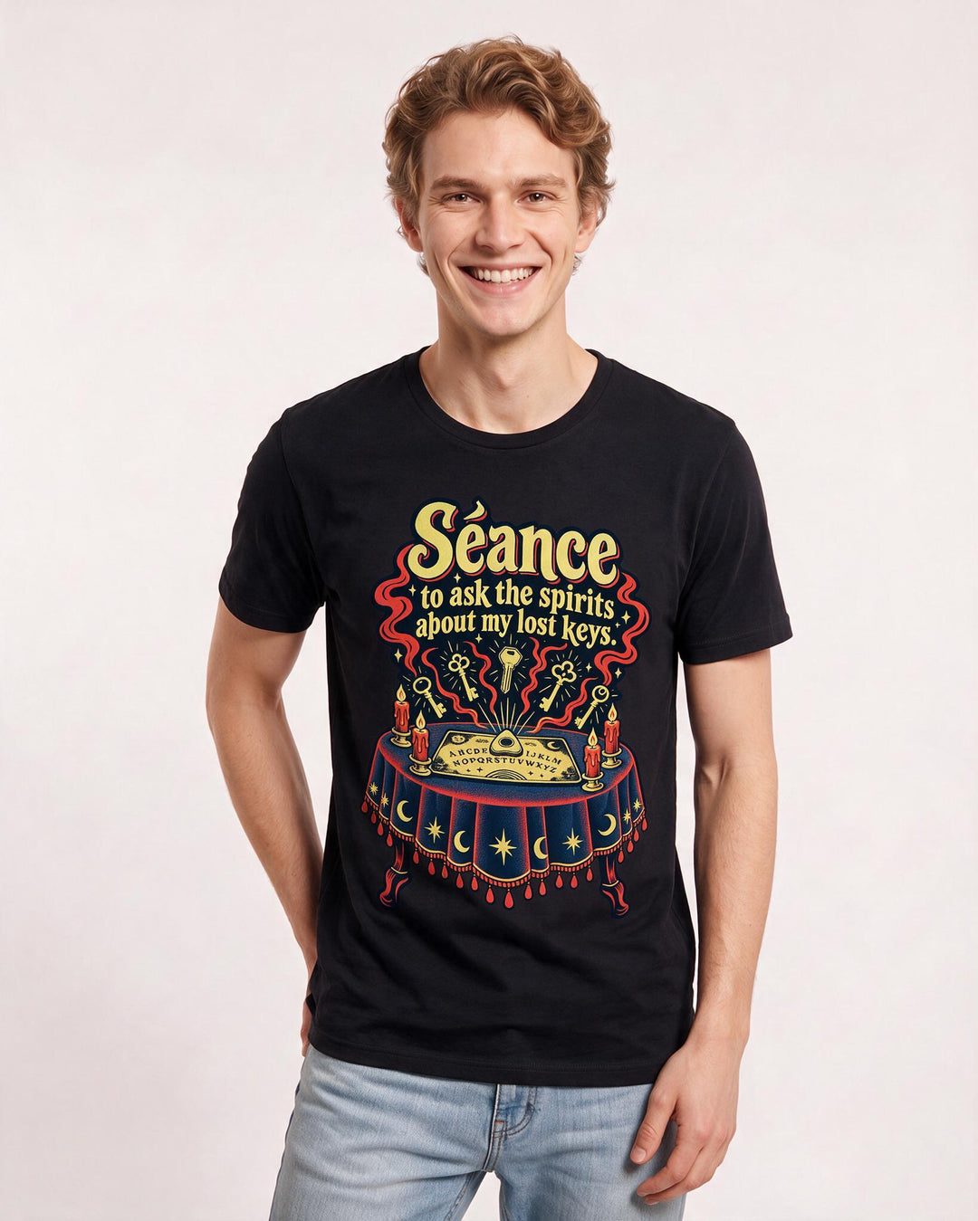 Halloween Black T-Shirt for Men – Halloween Theme Graphic Tee product image 1