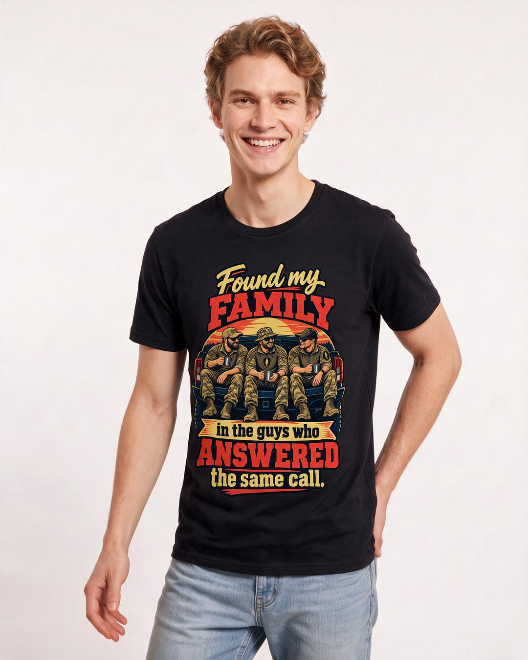 Veteran Black T-Shirt for Men – Everyday Expression Graphic Tee product image 1