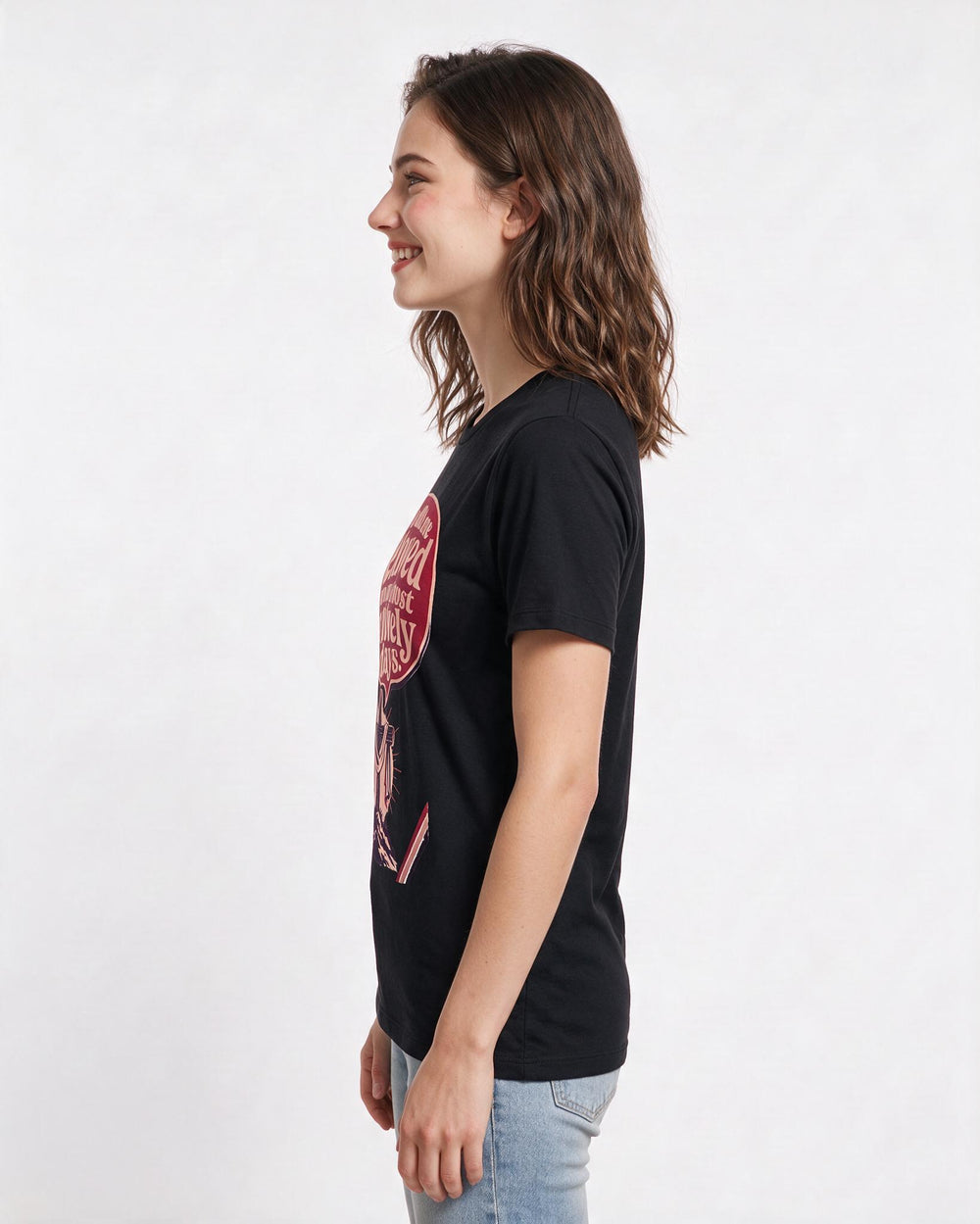 Graphic Women's Black T-Shirt - He calls me beloved on my most product image 2