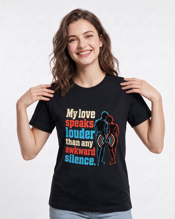 Pride Black T-Shirt for Women – Everyday Expression Graphic Tee product image 1
