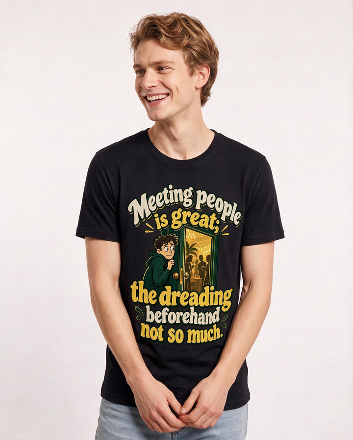 Meme Black T-Shirt for Men – Everyday Expression Graphic Tee product image 1