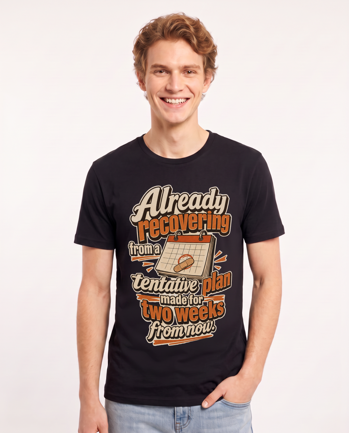 Meme Black T-Shirt for Men – Everyday Expression Graphic Tee product image 3