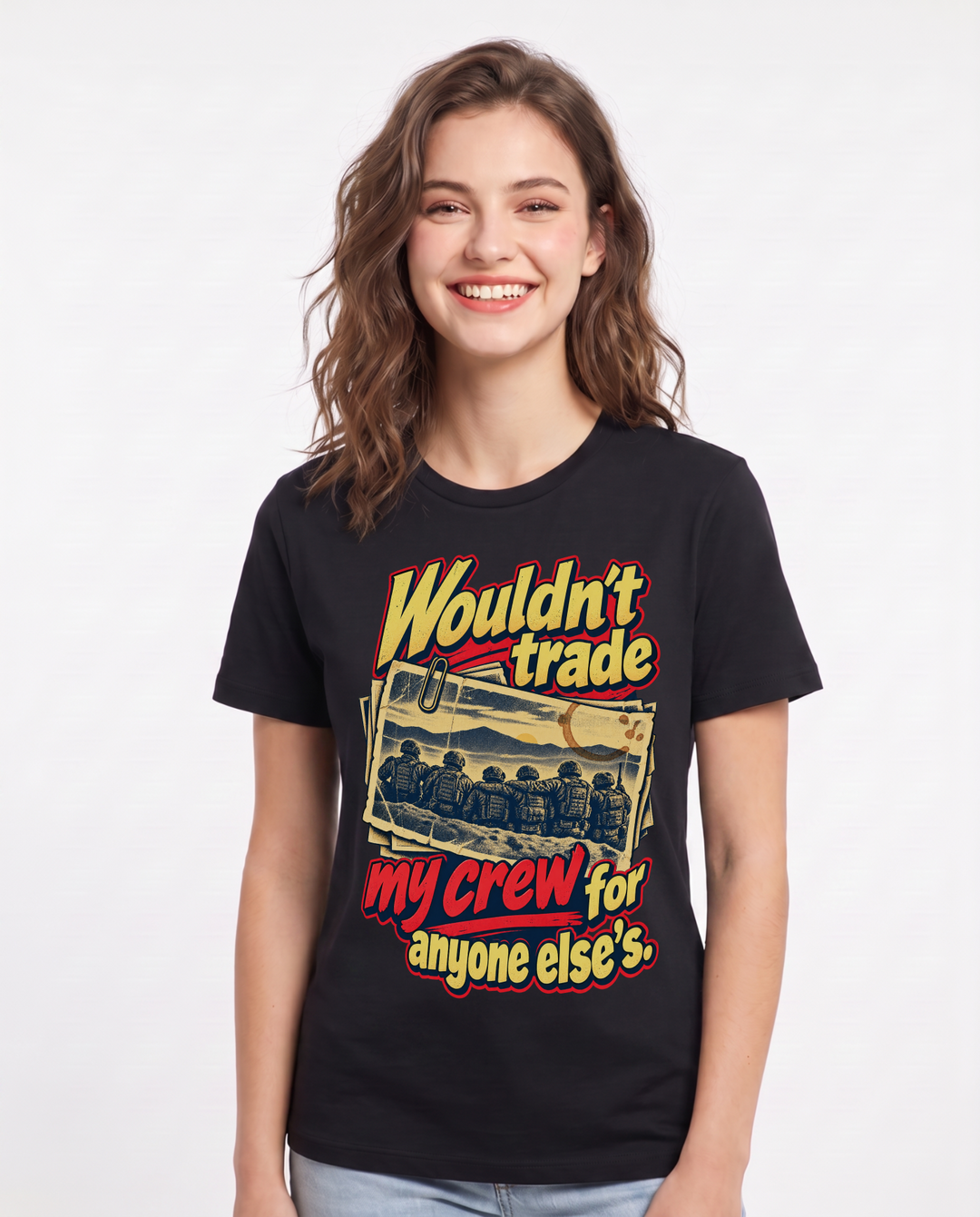 Veteran Black T-Shirt for Women – Everyday Expression Graphic Tee product image 3