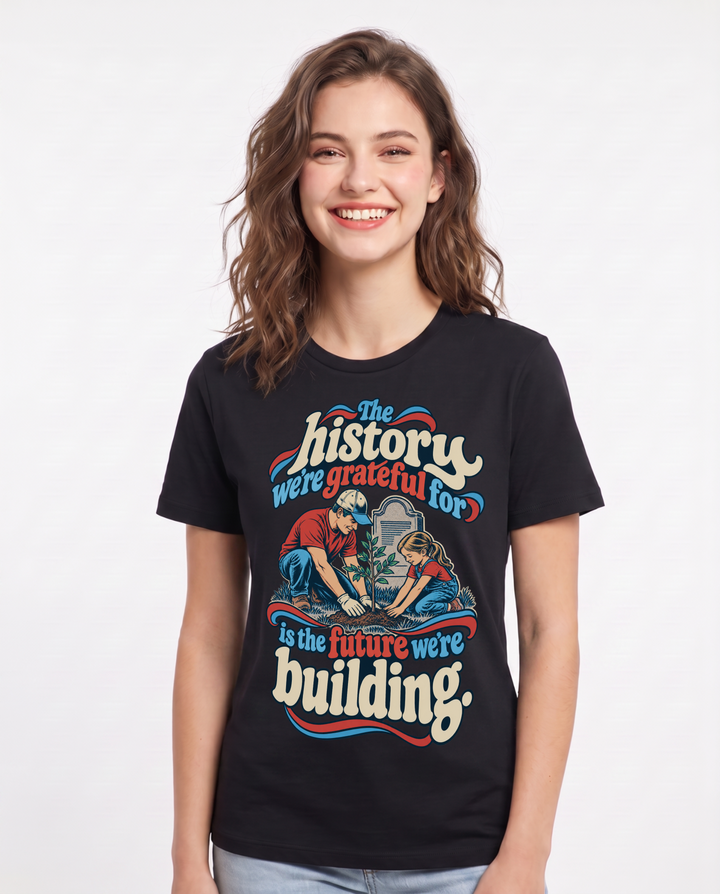 Patriotic Black T-Shirt for Women – Everyday Expression Graphic Tee product image 3