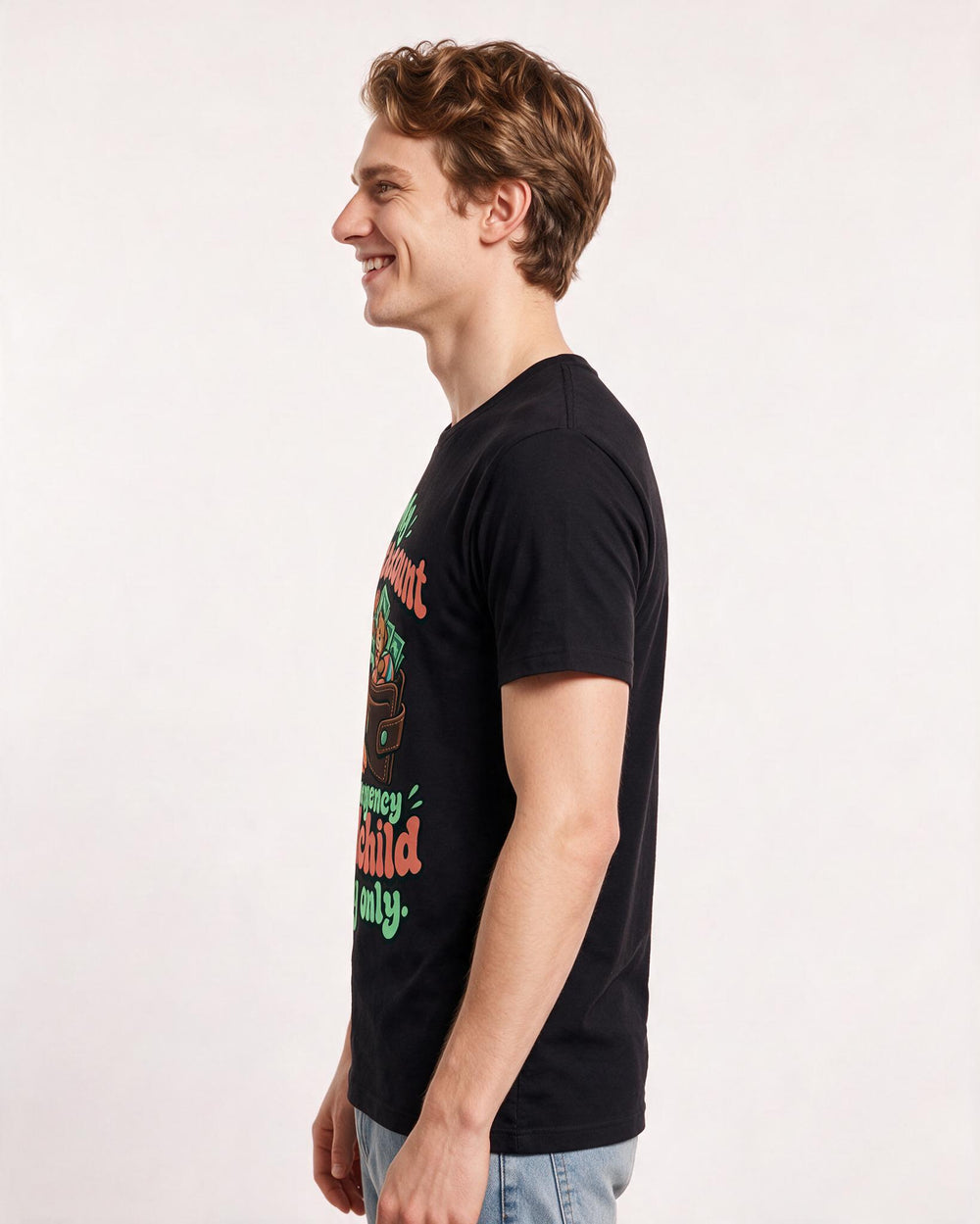 Grandparent Black T-Shirt for Men – Everyday Expression Graphic Tee product image 2