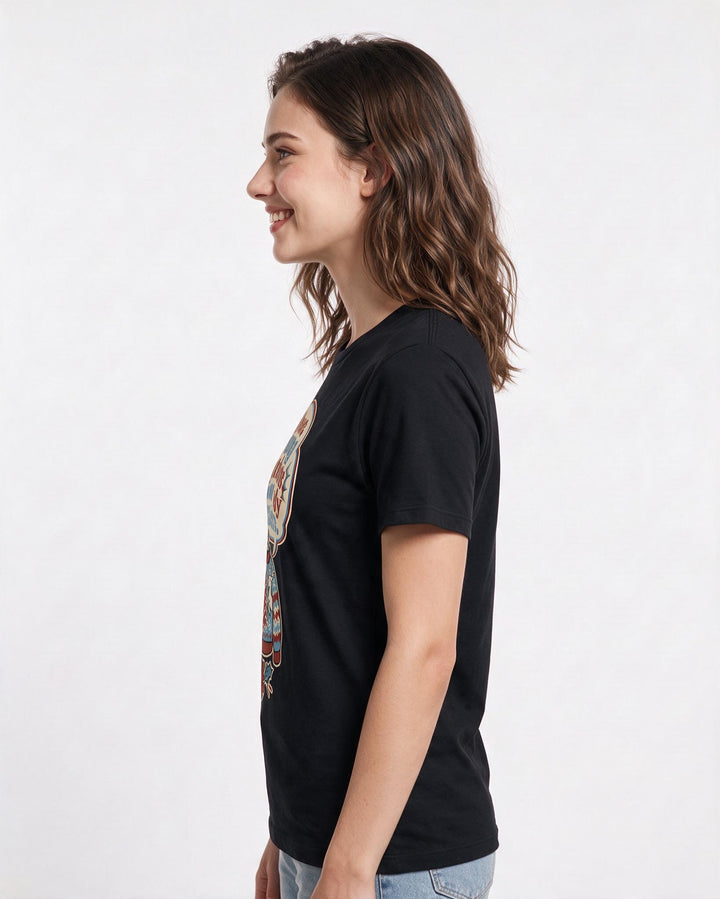 Christmas Women's Black T-Shirt - I have strong opinions about ugly product image 2