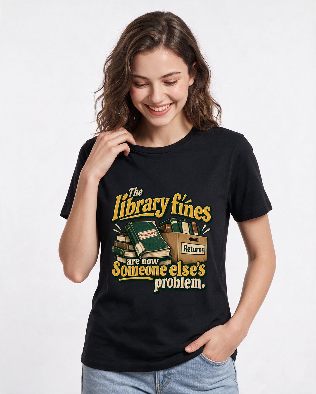 Graduation Black T-Shirt for Women – Everyday Expression Graphic Tee product image 1