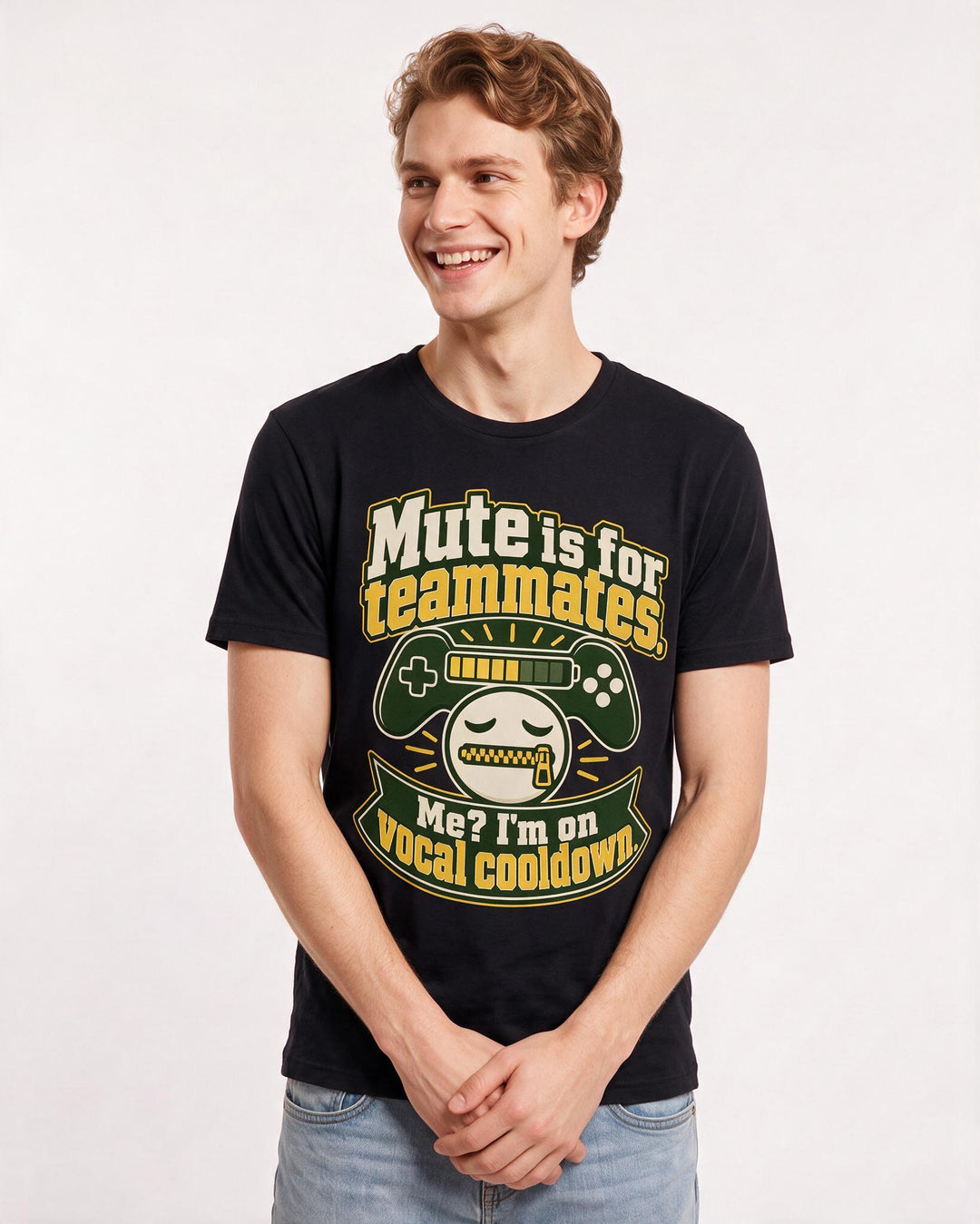 Gaming Black T-Shirt for Men – Game Night Graphic Tee product image 1