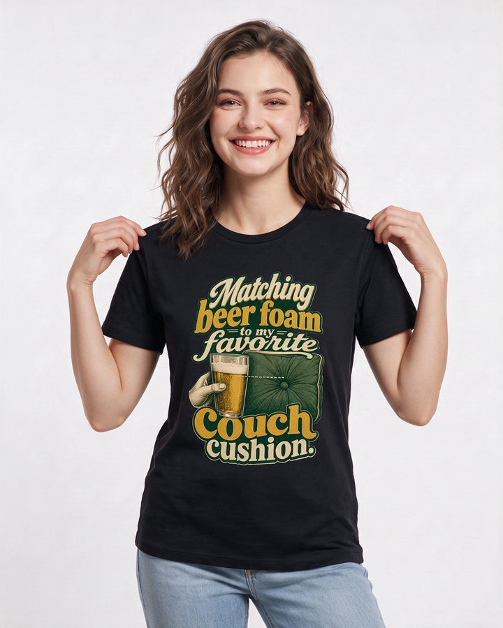 Beer Black T-Shirt for Women – Everyday Expression Graphic Tee product image 3