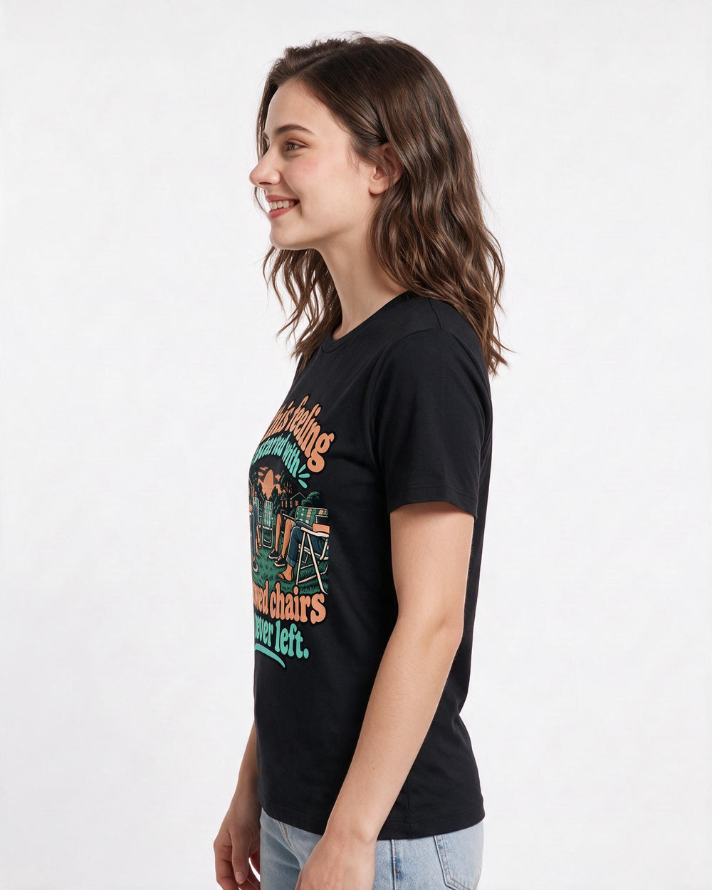 Patriotic Black T-Shirt for Women – Everyday Expression Graphic Tee product image 2