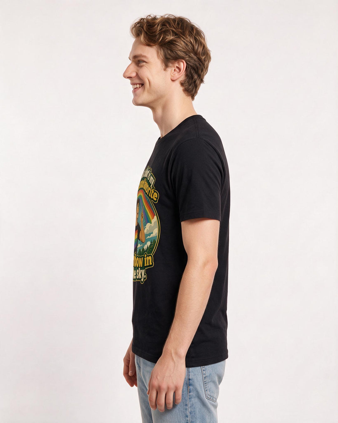 Pride Black T-Shirt for Men – Everyday Expression Graphic Tee product image 2