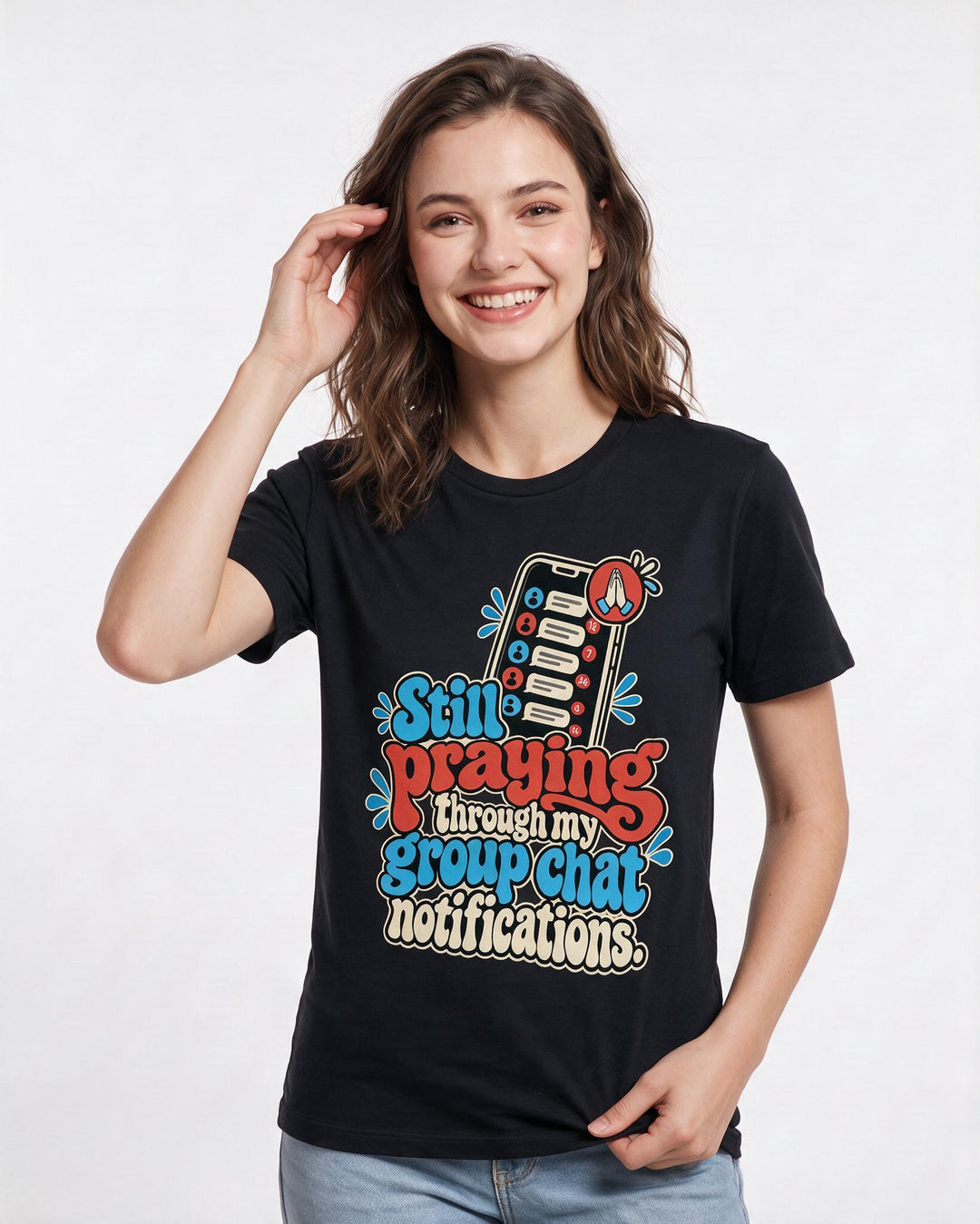 Christian Faith Black T-Shirt for Women – Everyday Expression Graphic Tee product image 1