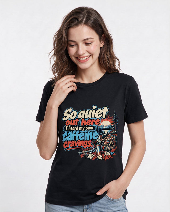 Hunting Black T-Shirt for Women – Everyday Expression Graphic Tee product image 1
