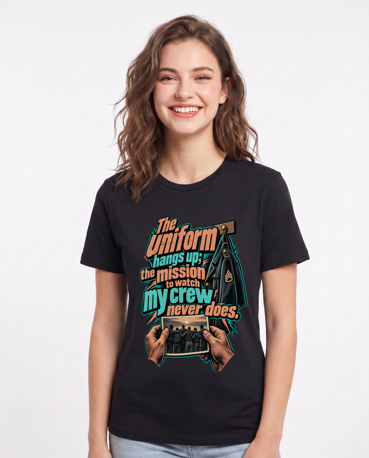 Veteran Black T-Shirt for Women – Everyday Expression Graphic Tee product image 3